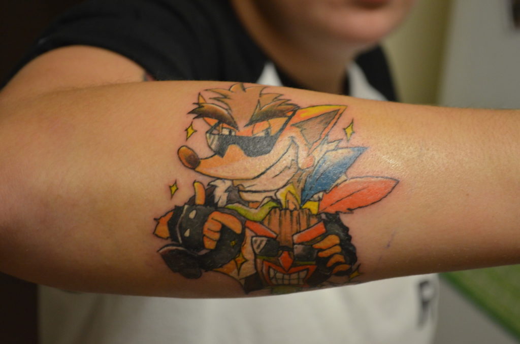 Crash bandicoot tattoo