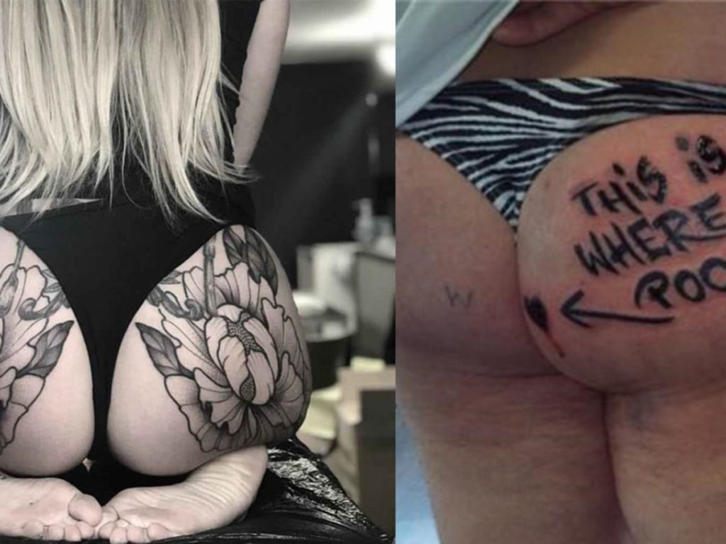 under butt tattoos