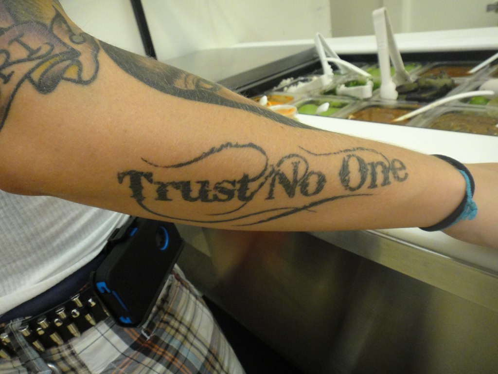 Trust nobody tattoo