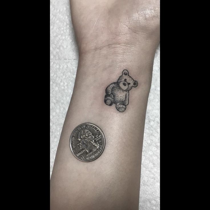 Baby bear tattoo