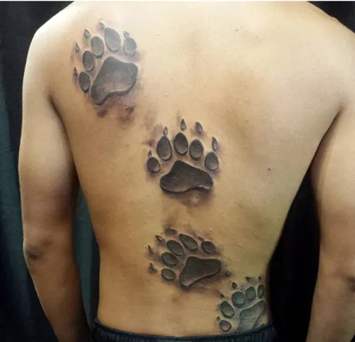 Tiger claw tattoo