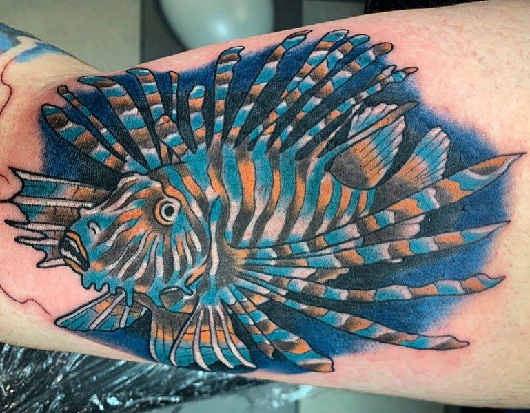 Lionfish tattoo 