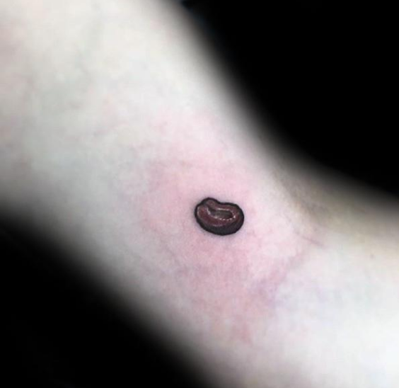 Coffee bean tattoo