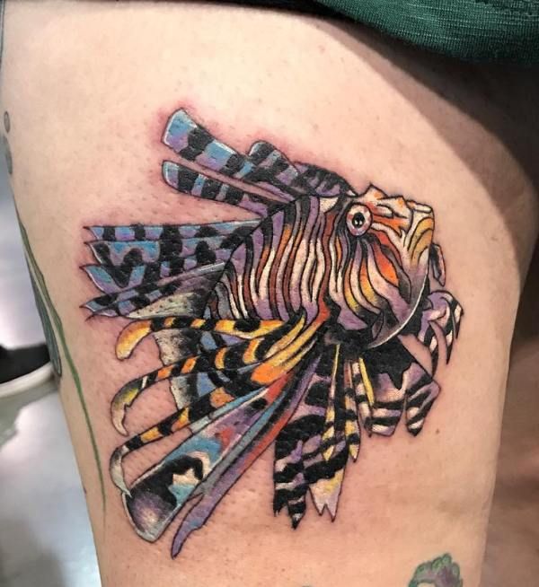 Lionfish tattoo 