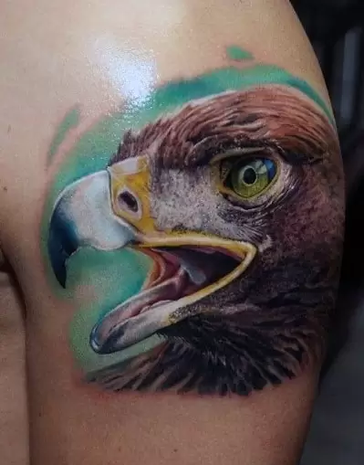 Harpy eagle tattoo