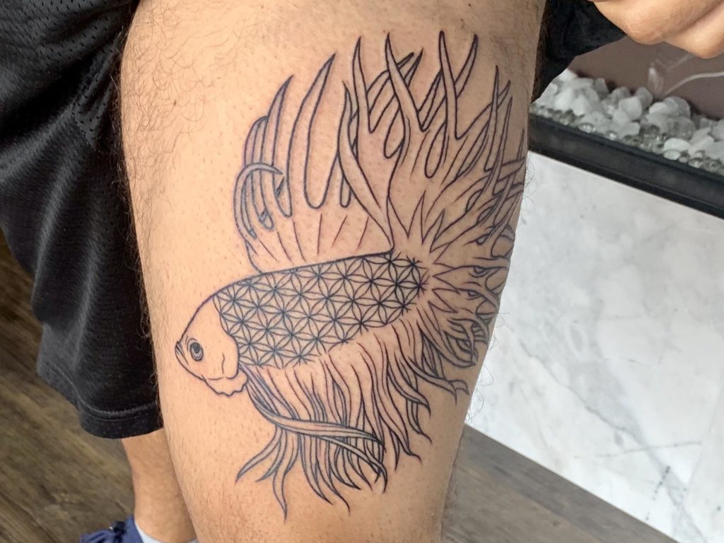 Lionfish tattoo