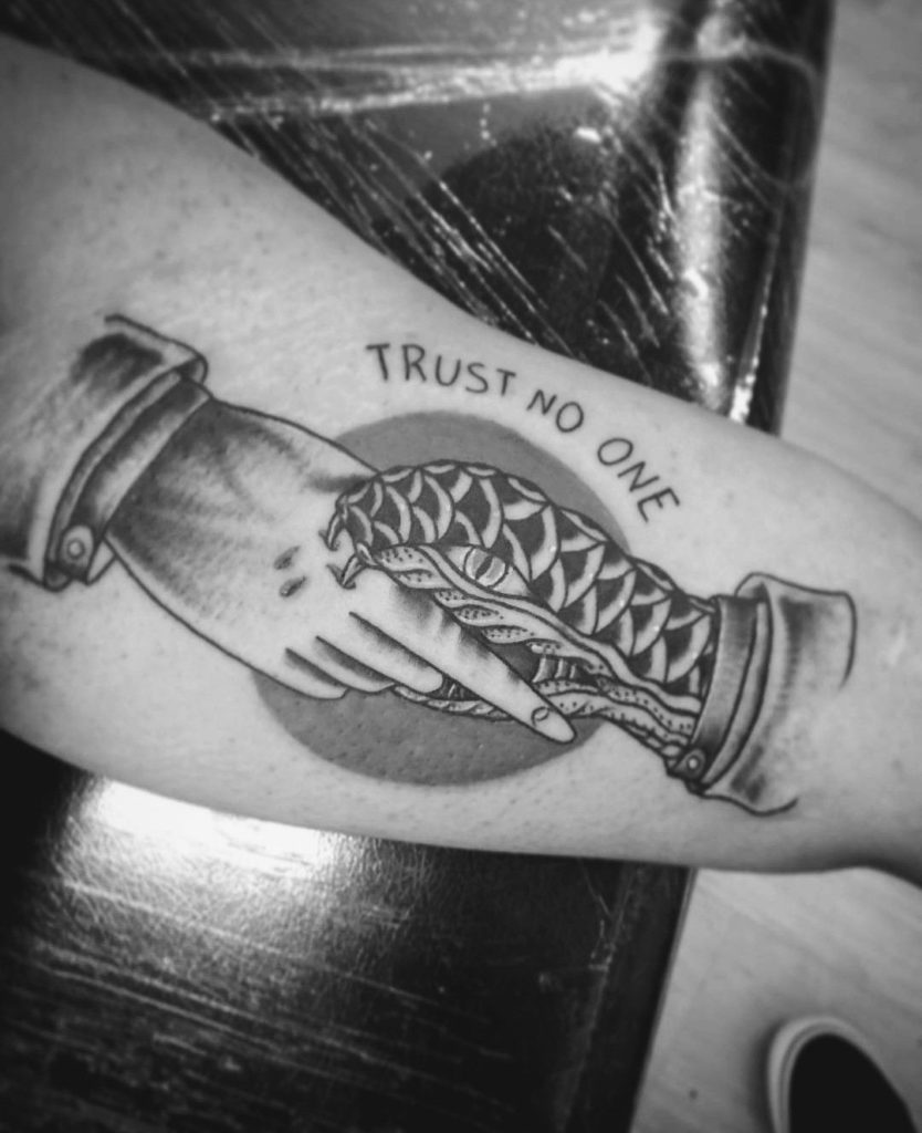 Trust nobody tattoo