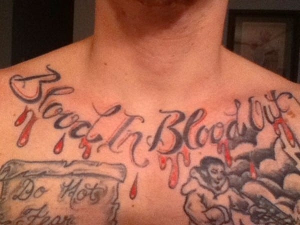 blood in blood out tattoo