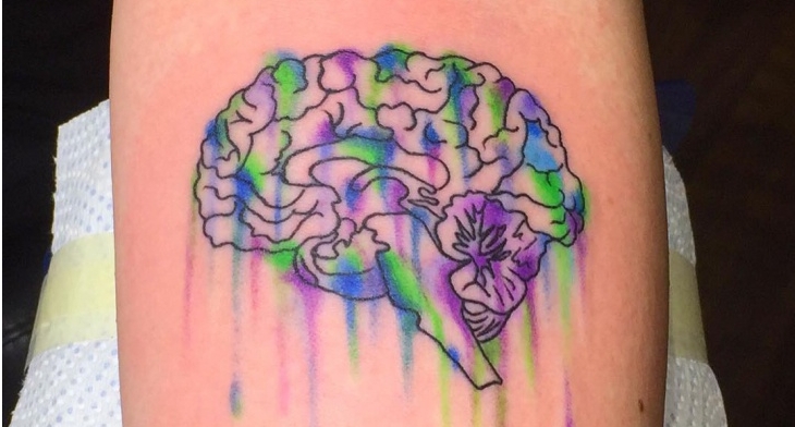 brain tattoo