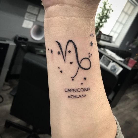 capricorn tattoo design