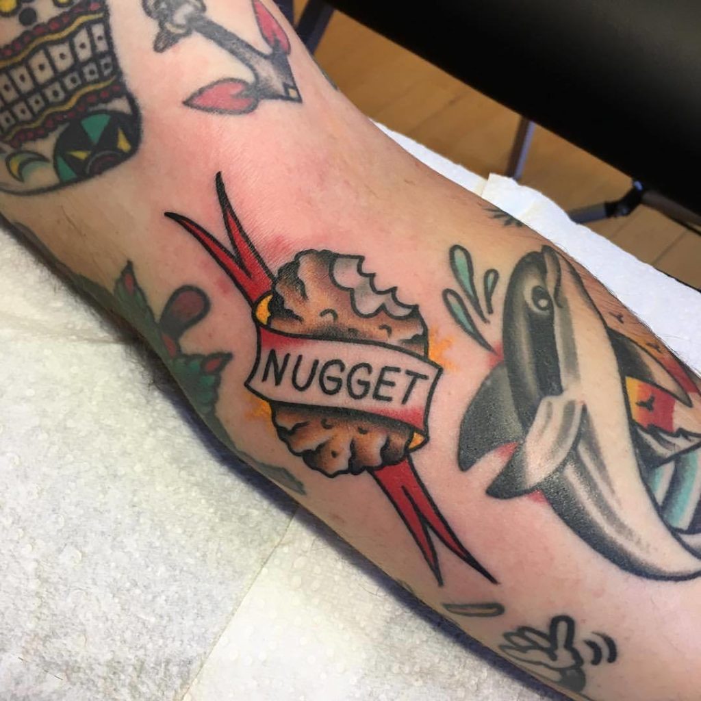 chicken nugget tattoo