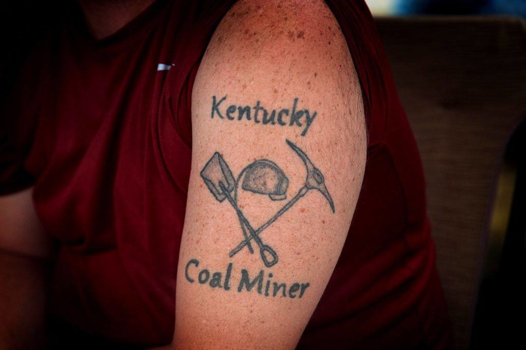coal miner tattoo