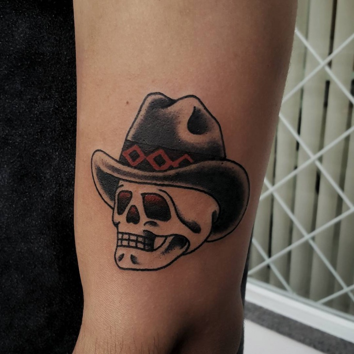 cowboy hat tattoo