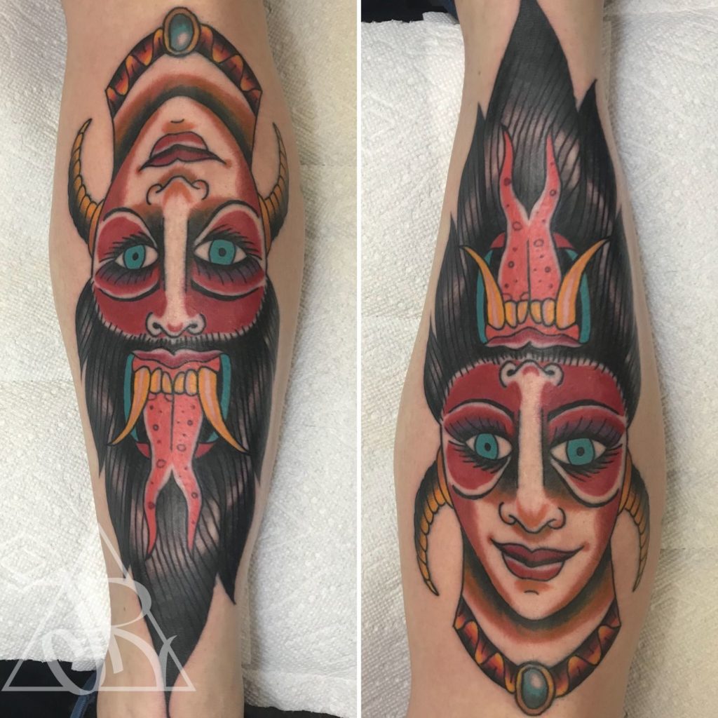 devil girl tattoo