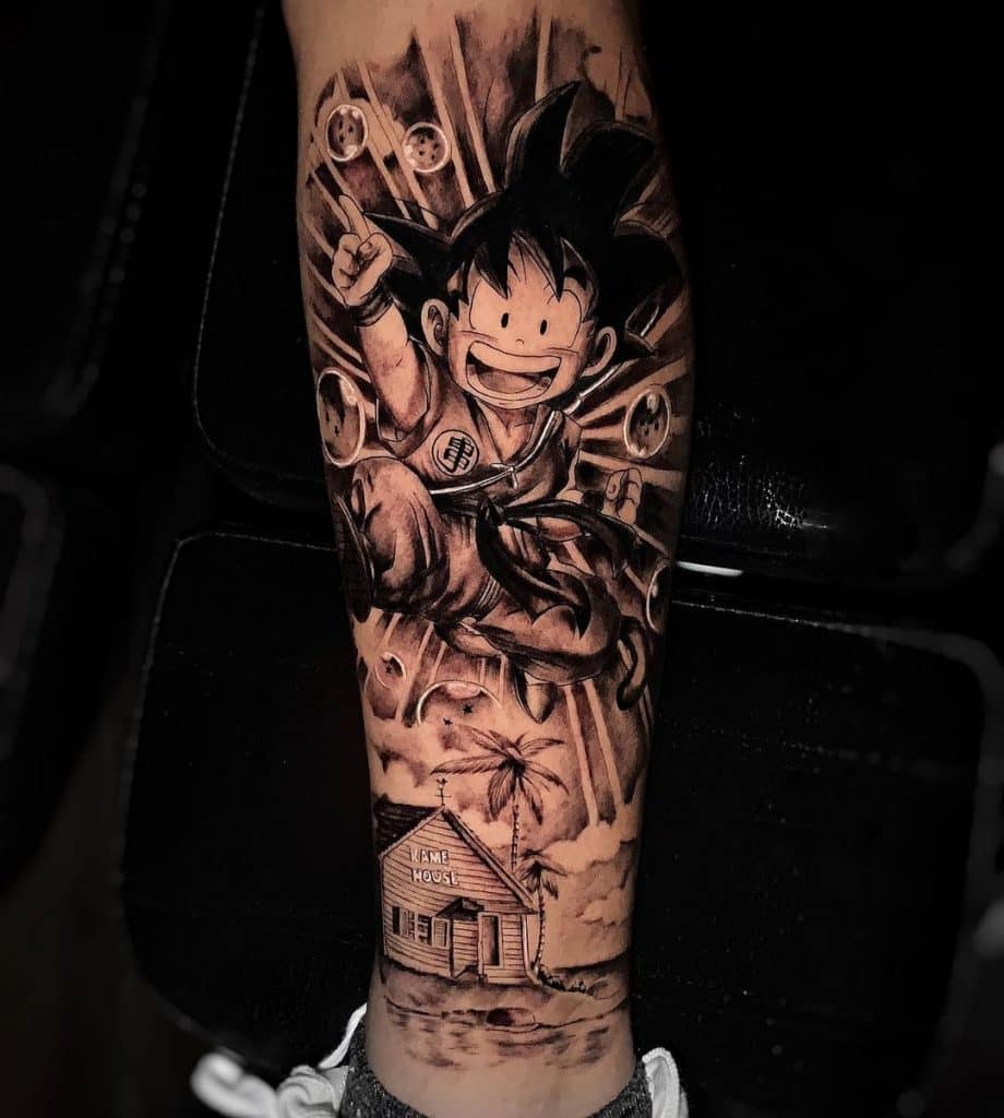 dragon ball z tattoo sleeve