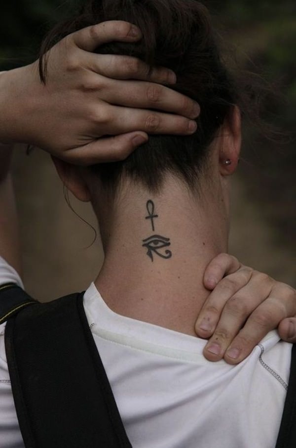 Egyptian ankh tattoo
