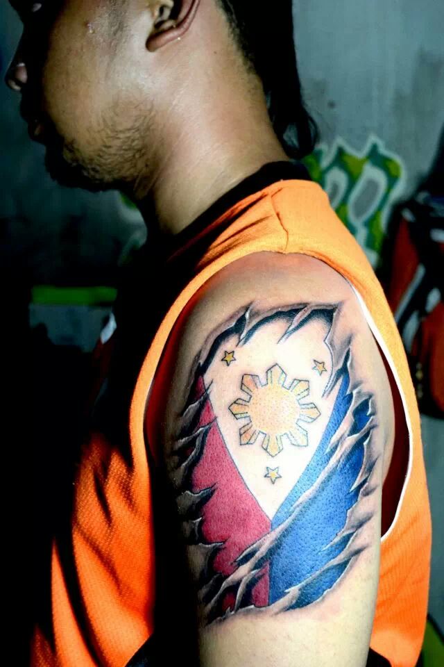filipino flag tattoo