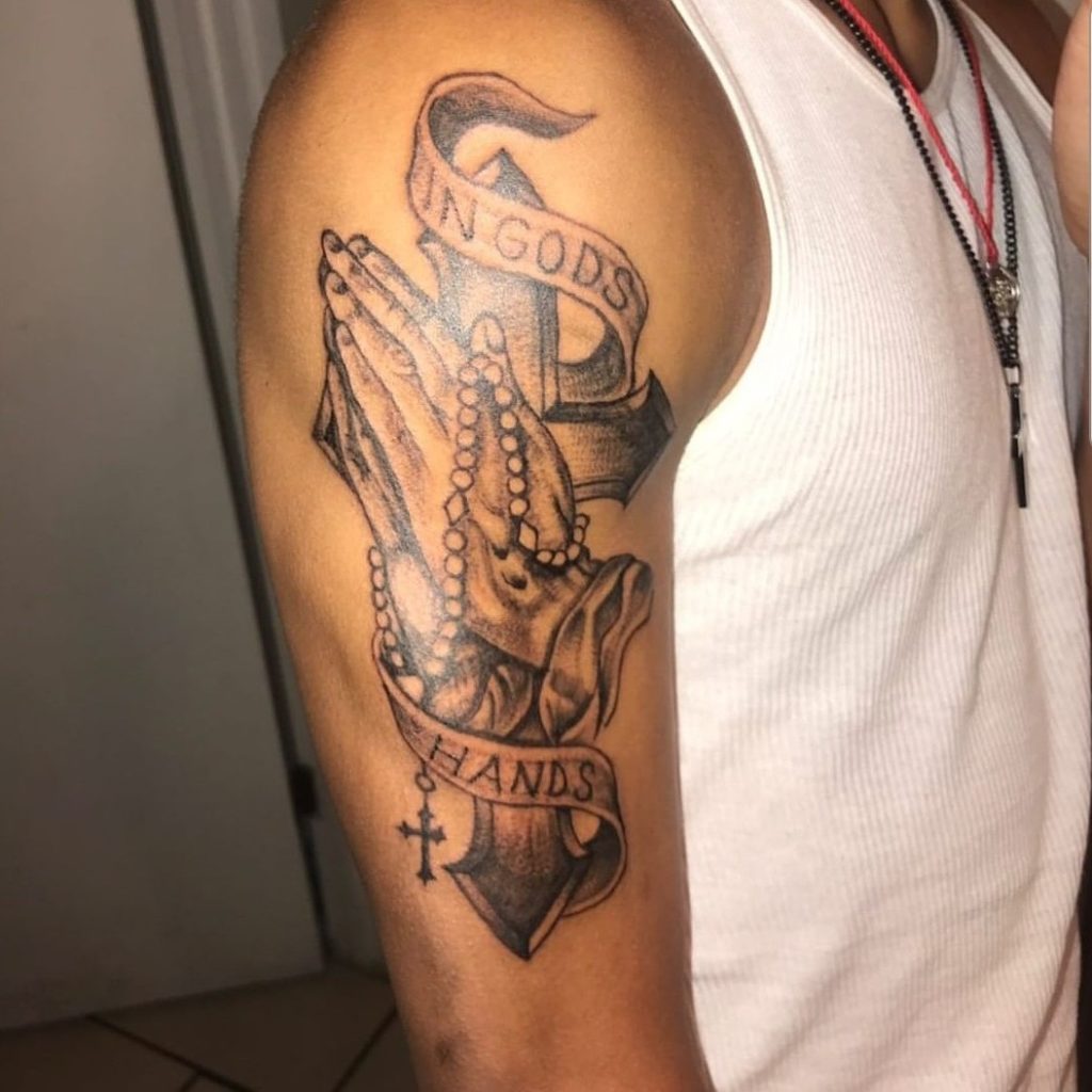 in gods hands tattoo