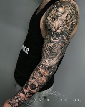 jungle tattoo sleeve