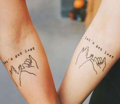 lesbian couple tattoos