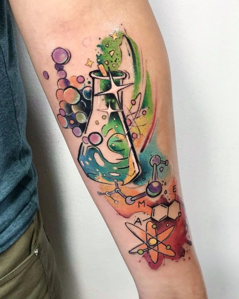 lsd molecule tattoo