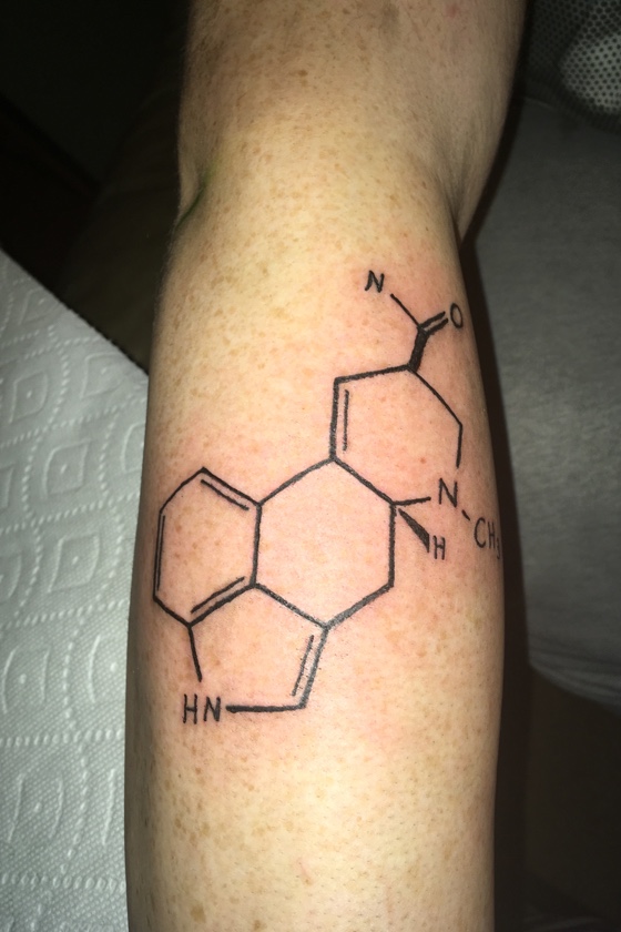 lsd molecule tattoo