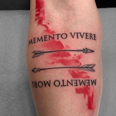 Memento Mori memento Vivere Tattoo