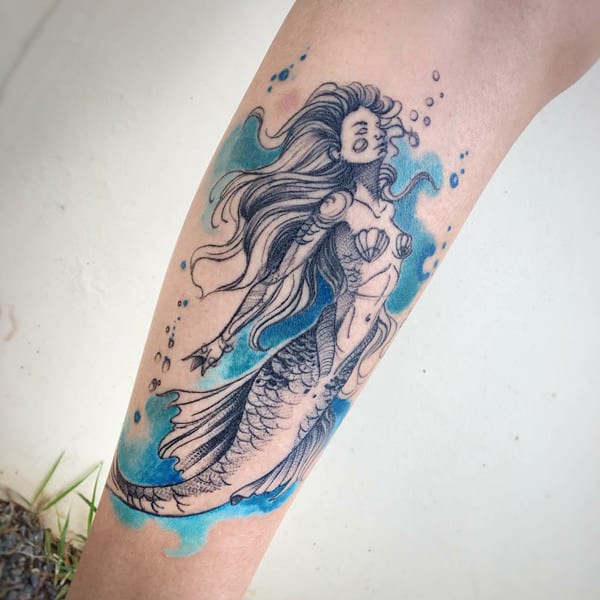merman tattoo