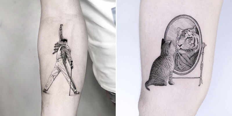 micro realism tattoo