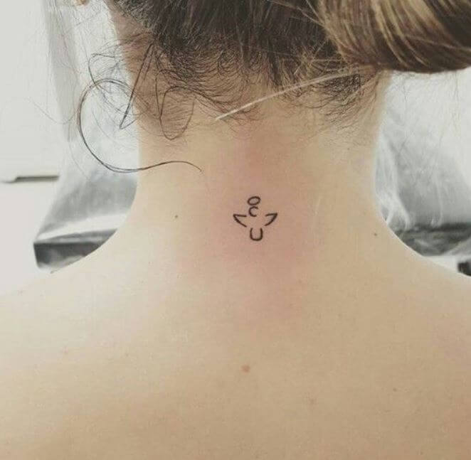 minimalist woman silhouette tattoo