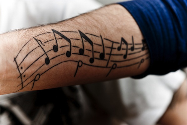 Music note tattoo designs 