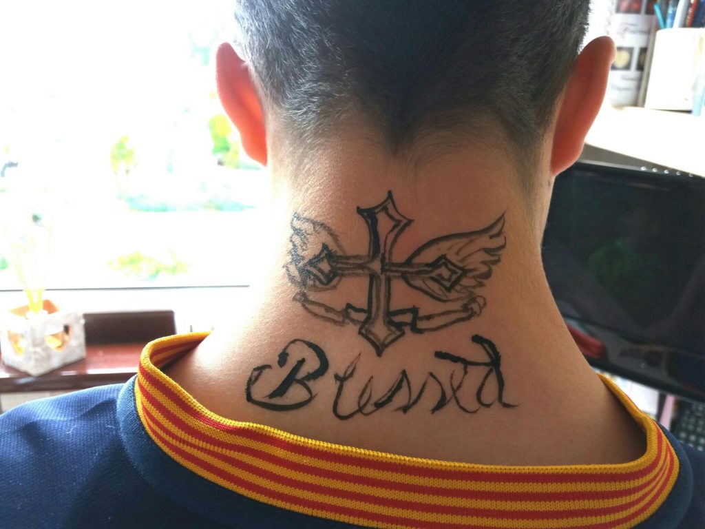 neymar neck tattoo