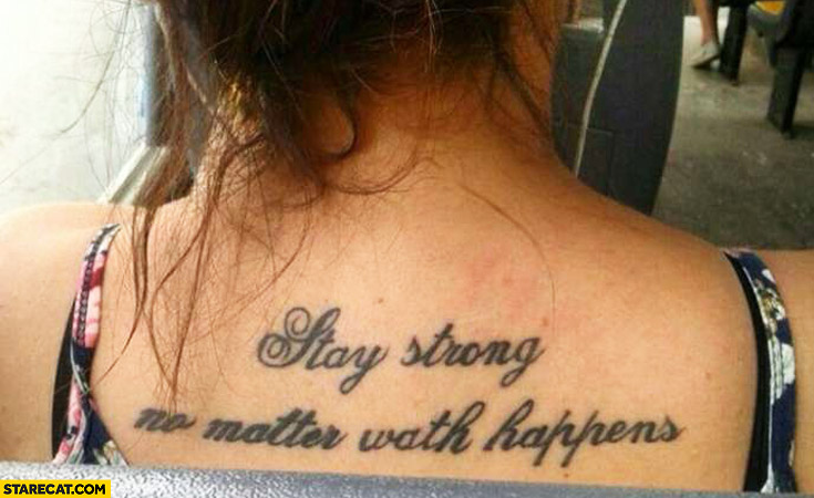 no matter what tattoo