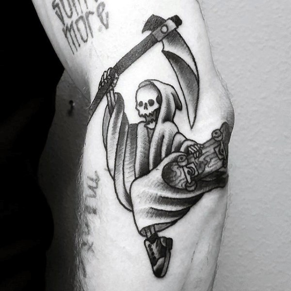 old school grim reaper tattoo