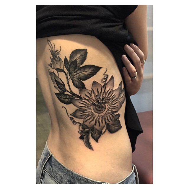 passion flower tattoo