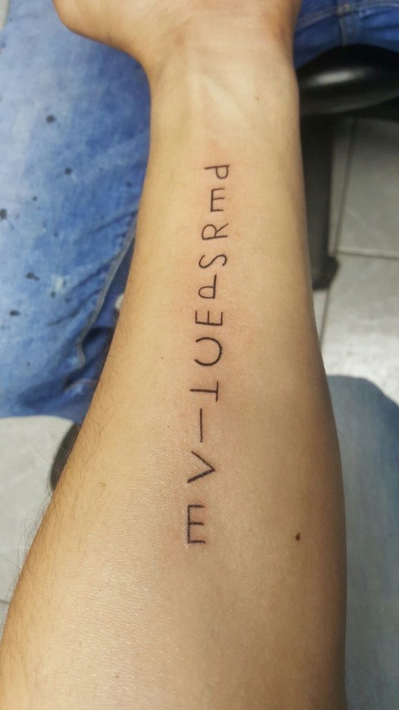 perspective tattoo