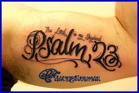psalm 23 4 tattoo