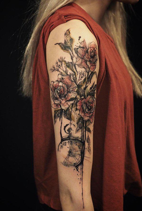 rose of sharon tattoo