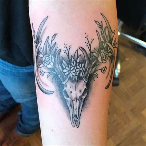 Tribal deer tattoo