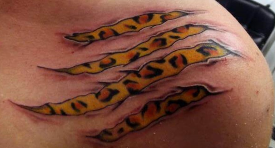 Tiger claw tattoo 