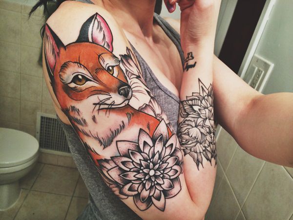 traditional fox tattoo