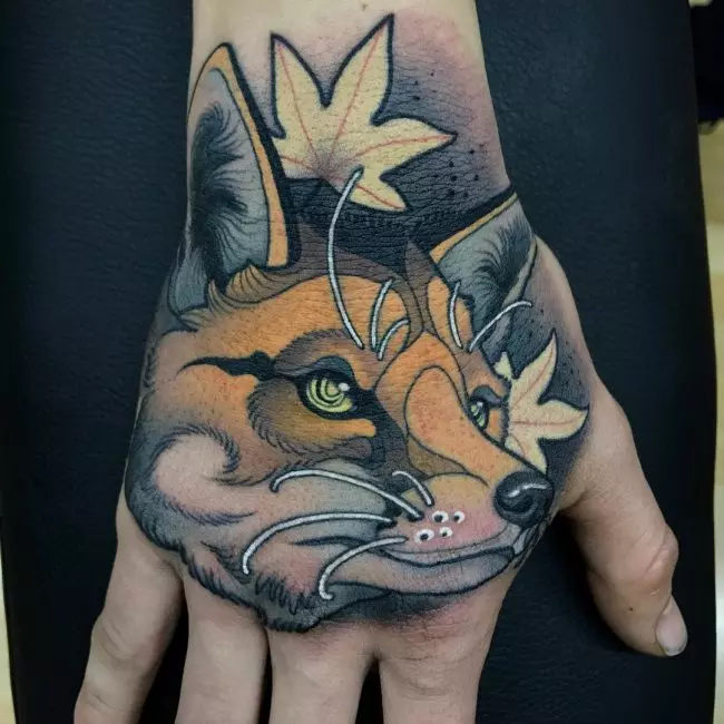 traditional fox tattoo