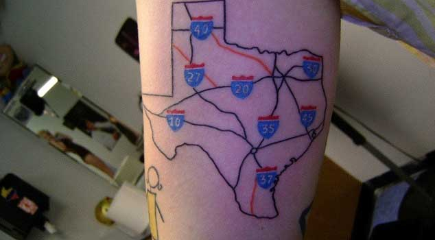 Texas themed tattoos 