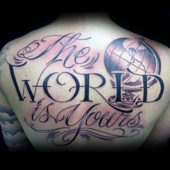 world is yours tattoo