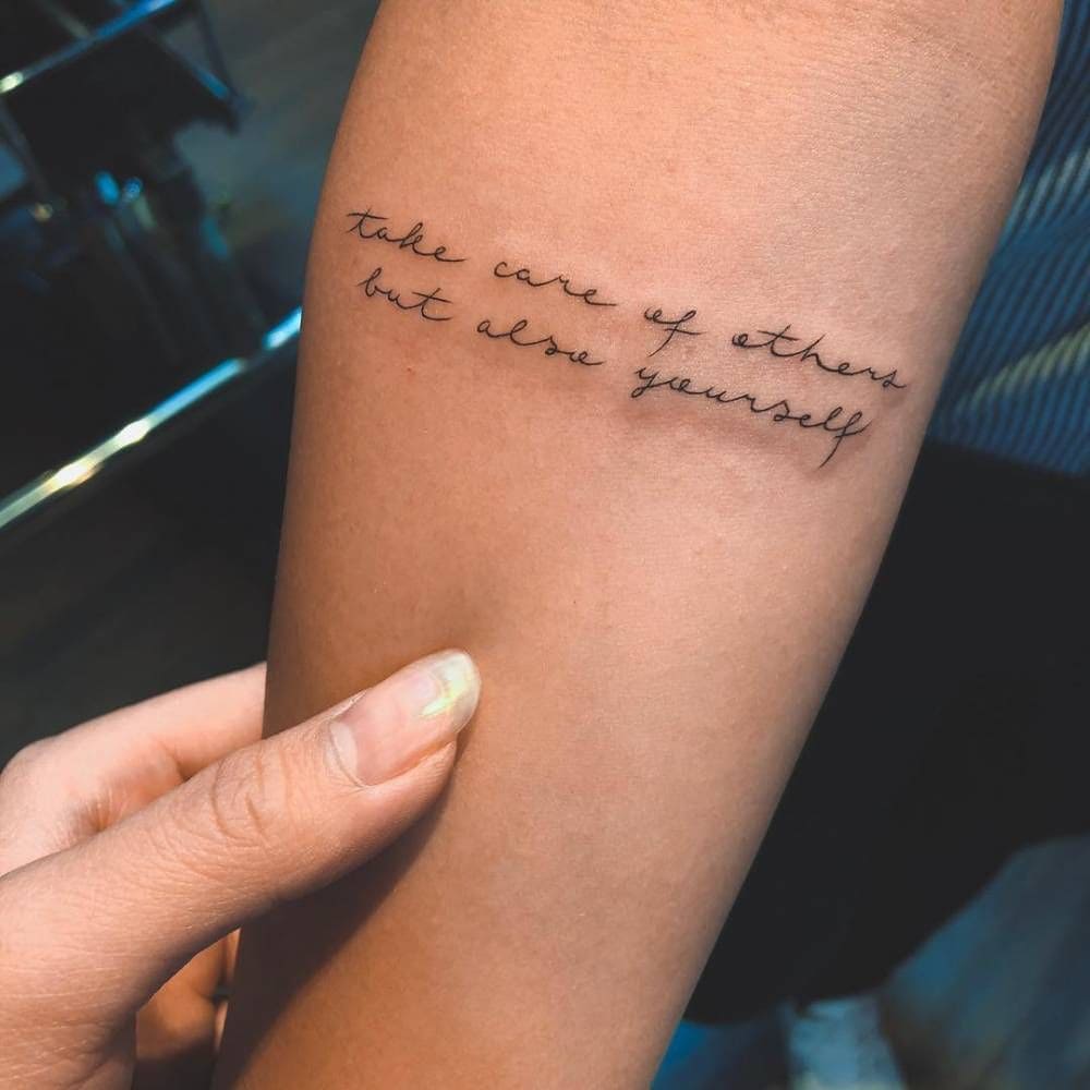 wrist quote tattoos