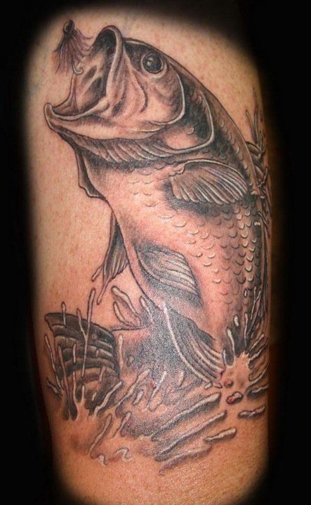 Bass fishing tattoos