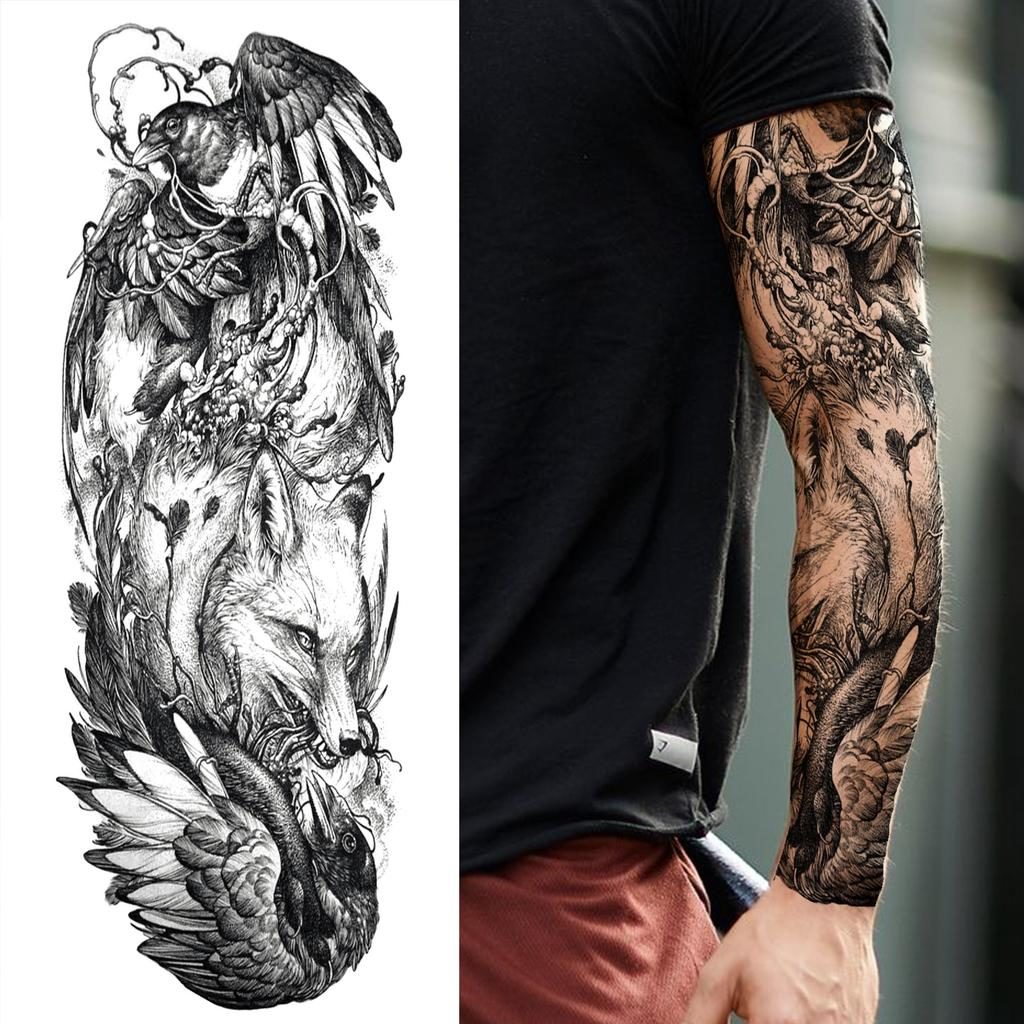 demon tattoo sleeve
