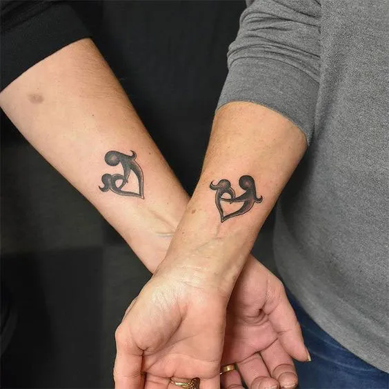 mother and son tattoo symbol