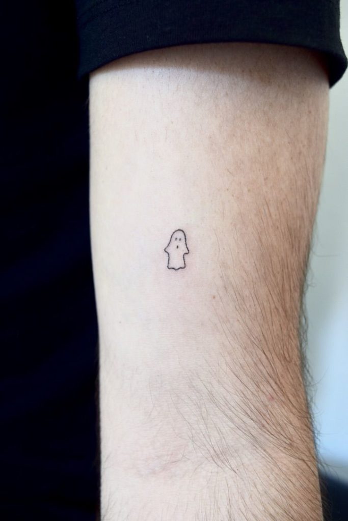 Simple ghost tattoo