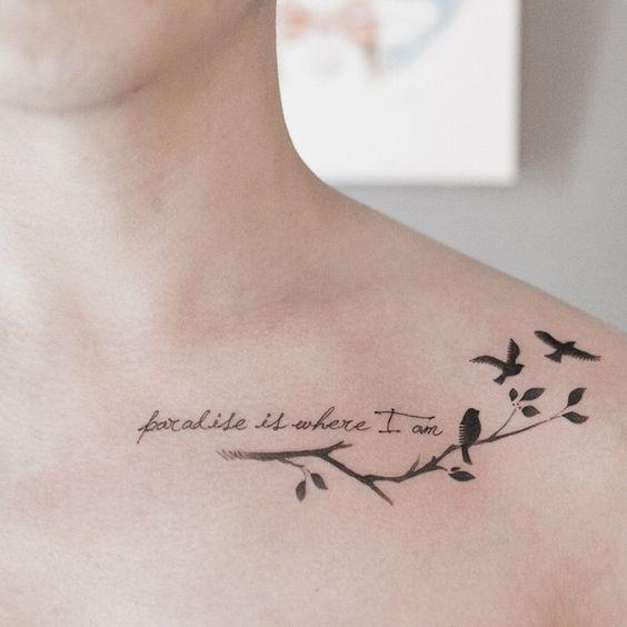 Meaningful small shoulder tattoos for females